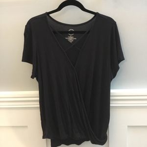 Black strap shirt